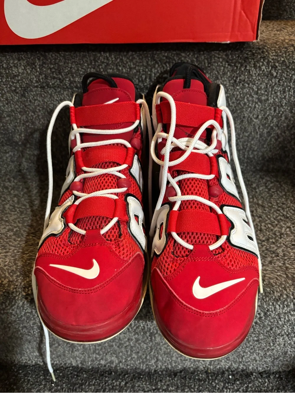 Nike Air More Uptempo 720 Red Size 13 Pippens authentic